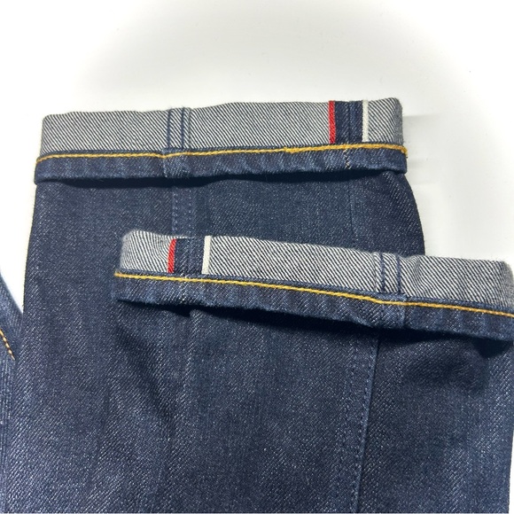 Evisu Selvedge Jeans Mens 30x34 Red Pocket White Seagull Logo Japan Denim RARE - Picture 6 of 16